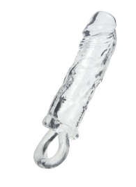 Прозрачная насадка с петлёй для фиксации - 14 см. - ToyFa - в Набережных Челнах купить с доставкой