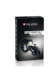 Пояс верности с электростимуляцией Mystim Pubic Enemy No1 Black Edition - MyStim - купить с доставкой в Набережных Челнах