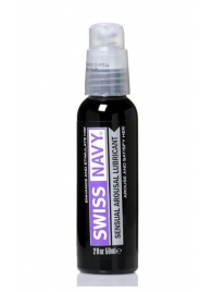 Возбуждающий гель-лубрикант на водной основе Sensual Arousal Lubricant - 59 мл. - Swiss navy - купить с доставкой в Набережных Челнах