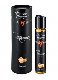 Массажное масло с ароматом карамели Huile de Massage Gourmande Caramel - 59 мл. - Plaisir Secret - купить с доставкой в Набережных Челнах