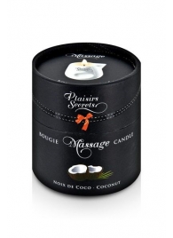 Массажная свеча с ароматом кокоса Bougie de Massage Gourmande Coco - 80 мл. - Plaisir Secret - купить с доставкой в Набережных Челнах