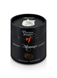 Массажная свеча с ароматом шоколада Bougie de Massage Gourmande Chocolat - 80 мл. - Plaisir Secret - купить с доставкой в Набережных Челнах
