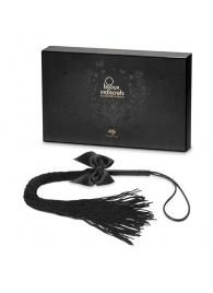 Чёрная плётка Lilly Whip Bijoux - Bijoux Indiscrets - купить с доставкой в Набережных Челнах