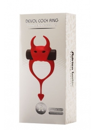 Красное эрекционное кольцо в форме дьяволенка DEVOL COCKRING - Adrien Lastic - в Набережных Челнах купить с доставкой