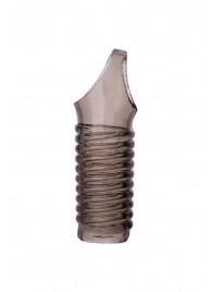 Дымчатая насадка с рёбрышками и подхватом мошонки ToyFa XLover - 12,5 см. - ToyFa - в Набережных Челнах купить с доставкой