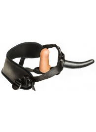Женский страпон с вагинальной пробкой Woman Strap - 12 см. - LOVETOY (А-Полимер) - купить с доставкой в Набережных Челнах