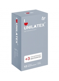 Презервативы с точками Unilatex Dotted - 12 шт. + 3 шт. в подарок - Unilatex - купить с доставкой в Набережных Челнах