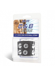 Ремень на член и мошонку 1.5  Cock Ring With Ball Strap - BlueLine - купить с доставкой в Набережных Челнах
