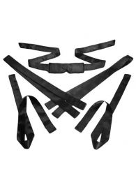 Бондажный набор из сатиновых лент Bordeaux 5 Piece Satin Bondage Set - XR Brands - купить с доставкой в Набережных Челнах