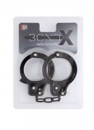 Чёрные наручники из листового металла BONDX METAL CUFFS BLACK - Dream Toys - купить с доставкой в Набережных Челнах