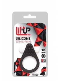 Чёрное эрекционное кольцо LIT-UP SILICONE STIMU RING 1 BLACK - Dream Toys - в Набережных Челнах купить с доставкой