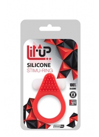 Красное эрекционное кольцо LIT-UP SILICONE STIMU RING 1 RED - Dream Toys - в Набережных Челнах купить с доставкой