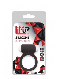 Чёрное эрекционное виброкольцо LIT-UP SILICONE STIMU RING 3 BLACK - Dream Toys - в Набережных Челнах купить с доставкой