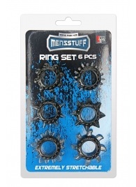 Набор из 6 дымчатых эрекционных колец MENZSTUFF 6PC STRECHEABLE RING SET - Dream Toys - в Набережных Челнах купить с доставкой
