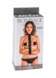 Ошейник с длинной лентой и наручниками Strap Bondage Kit One Size - Lola Games - купить с доставкой в Набережных Челнах