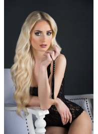 Чёрная мини-плеть из резины Rubber Mini Whip - 22 см. - Blush Novelties - купить с доставкой в Набережных Челнах