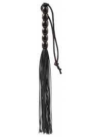 Чёрная мини-плеть из резины Rubber Mini Whip - 22 см. - Blush Novelties - купить с доставкой в Набережных Челнах