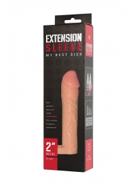 Телесная насадка-удлинитель Extension sleeve с подхватом - 17 см. - Sitabella - в Набережных Челнах купить с доставкой