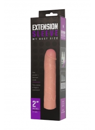 Насадка-удлинитель Extension sleeve телесного цвета - 18,5 см. - Sitabella - в Набережных Челнах купить с доставкой