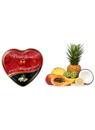 Массажная свеча с ароматом экзотических фруктов Bougie Massage Candle - 35 мл. - Plaisir Secret - купить с доставкой в Набережных Челнах