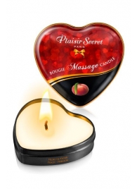 Массажная свеча с ароматом персика Bougie Massage Candle - 35 мл. - Plaisir Secret - купить с доставкой в Набережных Челнах