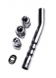 Металлический анальный душ с тремя насадками - ToyFa - купить с доставкой в Набережных Челнах