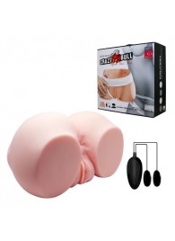Телесный мастурбатор с двумя любовными тоннелями и вибрацией - Baile - в Набережных Челнах купить с доставкой