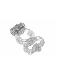 Прозрачное эрекционное кольцо Rings Treadle с подхватом - Lola Games - в Набережных Челнах купить с доставкой