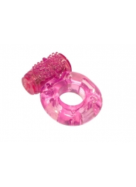 Розовое эрекционное кольцо с вибрацией Rings Axle-pin - Lola Games - в Набережных Челнах купить с доставкой