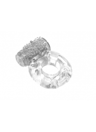 Прозрачное эрекционное кольцо с вибрацией Rings Axle-pin - Lola Games - в Набережных Челнах купить с доставкой
