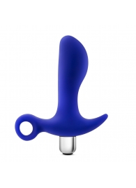 Синий стимулятор простаты с ручкой-кольцом Performance Prostimulator 02 - Blush Novelties - в Набережных Челнах купить с доставкой