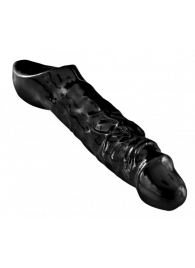 Чёрная увеличивающая насадка на член Mamba Cock Sheath Packaged - 16,5 см. - XR Brands - в Набережных Челнах купить с доставкой