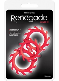 Набор из 3 красных эрекционных колец Renegade Gears - NS Novelties - в Набережных Челнах купить с доставкой