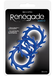 Набор из 3 синих эрекционных колец Renegade Gears - NS Novelties - в Набережных Челнах купить с доставкой