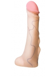 Реалистичная насадка с мошонкой REAL Standard - 18 см. - LOVETOY (А-Полимер) - купить с доставкой в Набережных Челнах