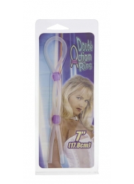 Прозрачное эрекционное кольцо-лассо SILICONE LASSO COCK RING DUAL BEADS - NMC - в Набережных Челнах купить с доставкой