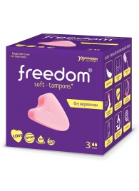 Женские гигиенические тампоны без веревочки FREEDOM mini - 3 шт. - Freedom - купить с доставкой в Набережных Челнах