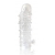 Закрытая прозрачная рельефная насадка Crystal sleeve - 13 см. - Erowoman-Eroman - в Набережных Челнах купить с доставкой