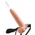 Телесный полый страпон с имитацией эякуляции 7.5  Hollow Squirting Strap-On with Balls Flesh - 21,6 см. - Pipedream - купить с доставкой в Набережных Челнах