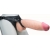 Телесный реалистичный фаллоимитатор на черных трусиках Real Big Strap-On - 34,5 см. - LOVETOY (А-Полимер) - купить с доставкой в Набережных Челнах