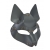 Серая маска Wolf с клепками - Sitabella - купить с доставкой в Набережных Челнах