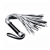 Серебристая плетка Struggle My Flogger с черной ручкой - 45 см. - Lovetoy - купить с доставкой в Набережных Челнах