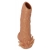 Телесная насадка с усиками и открытой головкой Nude Sleeve M - 12 см. - KOKOS - в Набережных Челнах купить с доставкой