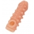 Телесная закрытая насадка с шариками Cock Sleeve Size M - 15,6 см. - KOKOS - в Набережных Челнах купить с доставкой