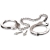 Металлические наручники Metal Leg Cuffs - Pipedream - купить с доставкой в Набережных Челнах