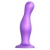 Фиолетовая насадка Strap-On-Me Dildo Plug Curvy size L - Strap-on-me - купить с доставкой в Набережных Челнах