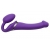 Фиолетовый безремневой вибрострапон Vibrating Bendable Strap-On - size L - Strap-on-me - купить с доставкой в Набережных Челнах