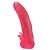 Розовая насадка для страпона с клиторальными лепестками - 18,5 см. - LOVETOY (А-Полимер) - купить с доставкой в Набережных Челнах