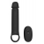Черная насадка-удлинитель с вибрацией Vibrating Extender With Remote - Dream Toys - в Набережных Челнах купить с доставкой