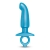Голубая анальная пробка для массажа простаты Hither Silicone Prostate Plug - 14,3 см. - b-Vibe - в Набережных Челнах купить с доставкой